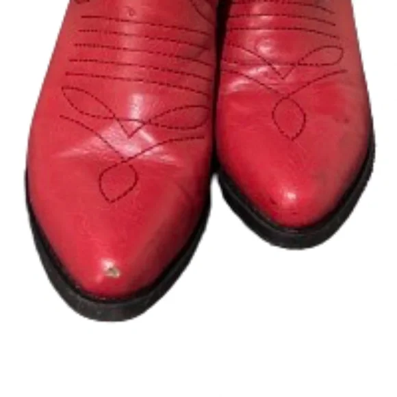 Striking Red Cowgirl Western boots! Size 5.5 - Picture 6 of 8